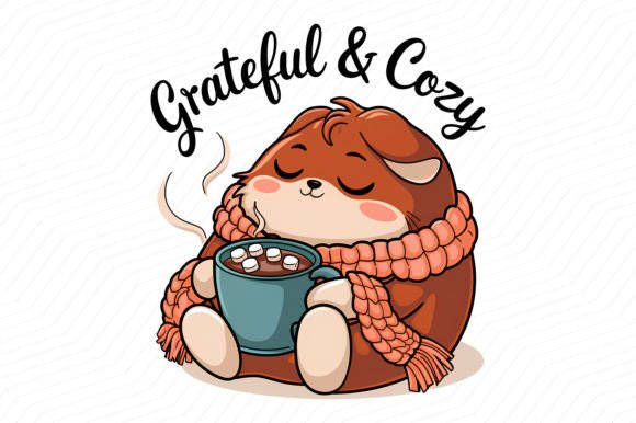 Download Grateful and Cozy Illustration Png - Png Collection