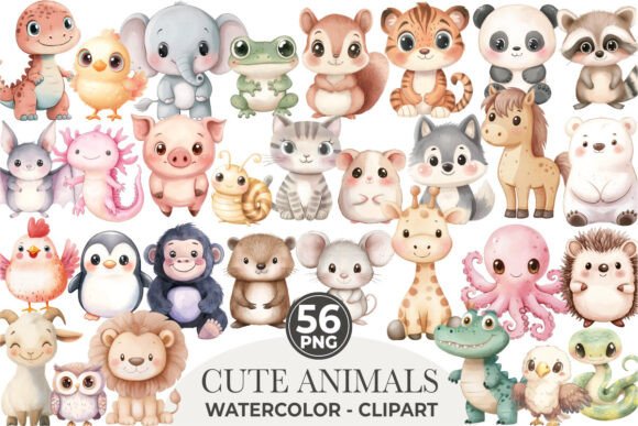 Download Cute Animals Clipart, Baby Animals PNG - Png Collection