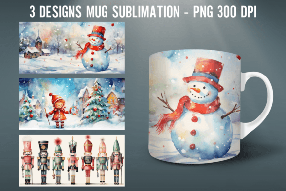 Download Christmas Mug Wrap Sublimation Designs - Christmas mug Collection
