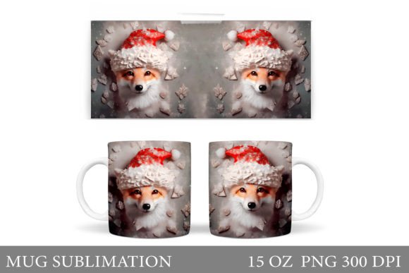 Download Christmas Fox Mug. Christmas Mug Design - Premium Resources