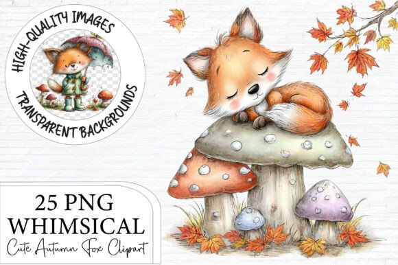 Download Cute Autumn Fox Clipart - Autumn Collection
