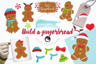 Download Build a Gingerbread Clipart Set - Gingerbread clipart Collection