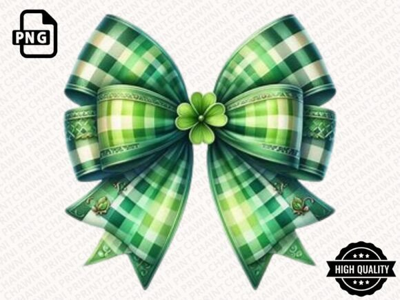 Download Glitter Shamrock Bow Clipart PNG - Png Collection