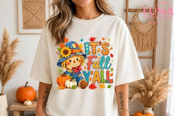 Download It's Fall Y'all Scarecrow PNG Clipart - Png Collection