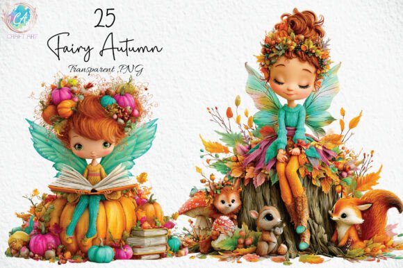 Download Fairy Autumn Clipart PNG - Autumn Collection