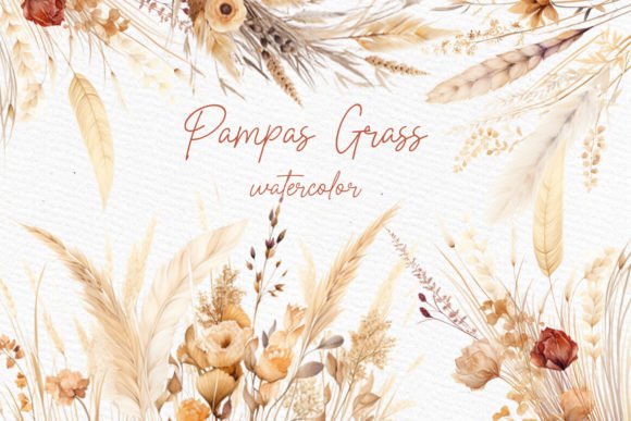 Download Boho Flowers Clipart Pampas Grass Png - Png Collection