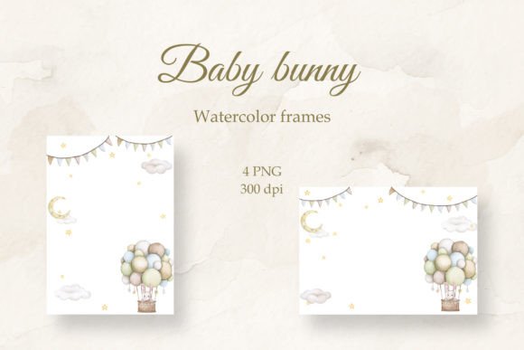 Download Cute Bunny. Frame for Baby. PNG. - Png Collection