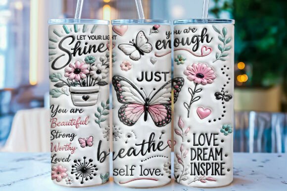 Download Inflated Self Love 20oz Tumbler Wrap PNG - Png Collection