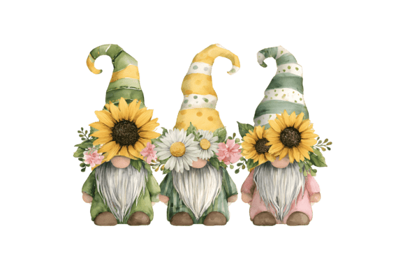 Download Sunflower Trio Gnomes PNG - Png Collection