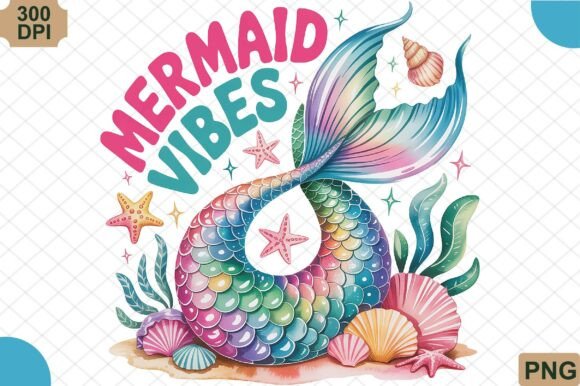 Download Mermaid Tail Summer Vibes PNG - Png Collection