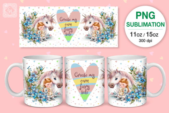 Download Watercolor FairyTale Mug PNG Sublimation - Png Collection