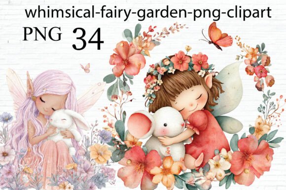 Download Whimsical Fairy Garden Clipart PNG - Png Collection