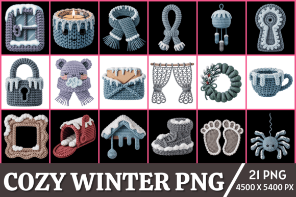 Download Cozy Winter Illustration PNG Bundle - Png Collection