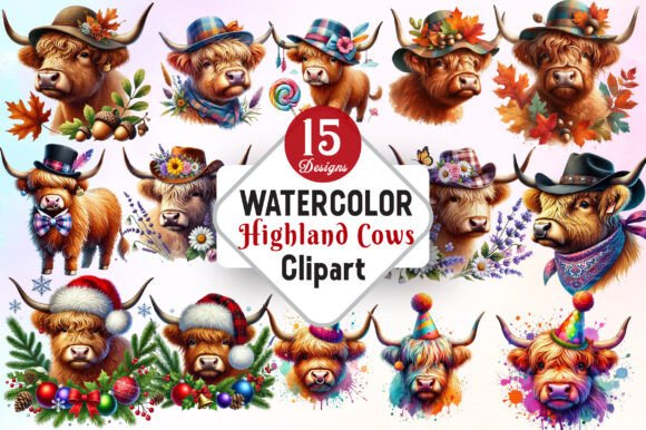 Download Western Highland Cows Clipart Cowboy PNG - Png Collection