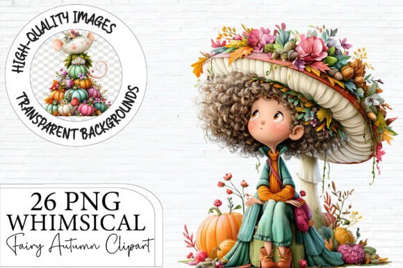 Download Whimsical Fairy Autumn Clipart Bundle - Autumn Collection