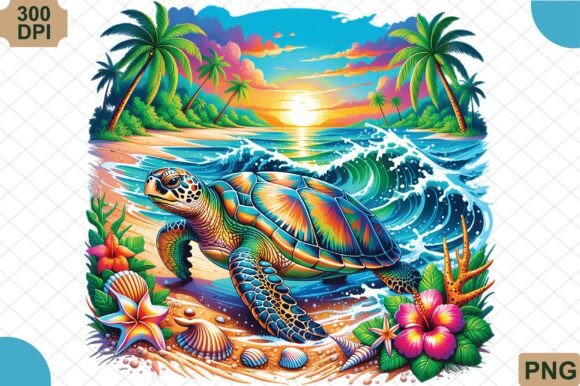Download Sea Turtle Summer Beach PNG - Png Collection