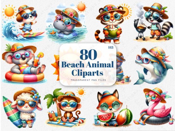 Download Summer Animals Clipart, Summer Beach PNG - Png Collection