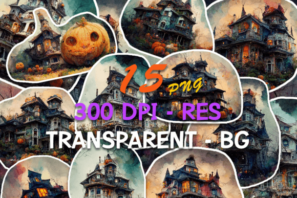 Download Halloween Watercolor Stickers PNG Bundle - Png Collection