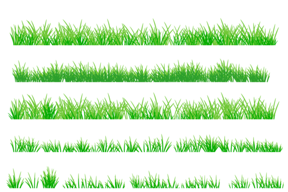 Download Green Grass Png, Grass Border Set - Png Collection