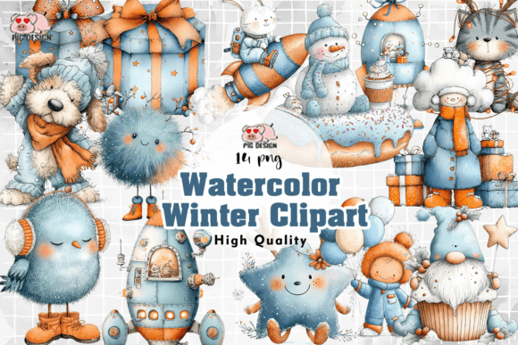 Download Watercolor Winter Clipart PNG - Png Collection