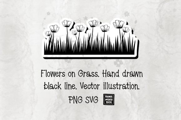 Download Flowers on Grass PNG SVG - Png Collection