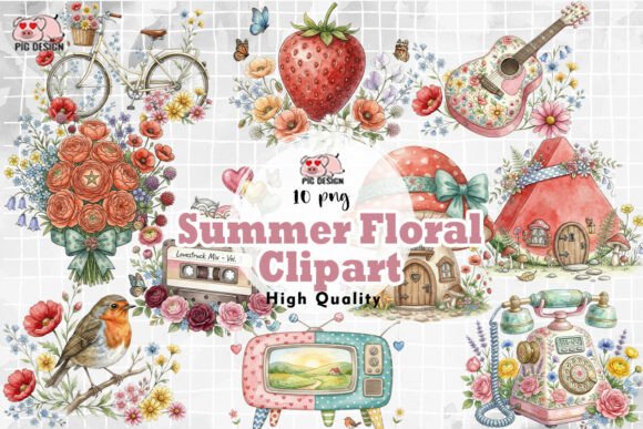 Download Summer Floral Clipart PNG - Png Collection