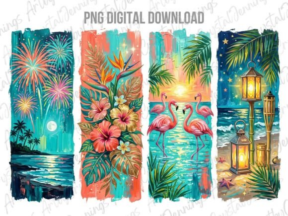 Download Tropical Floral Summer Beach PNG - Png Collection