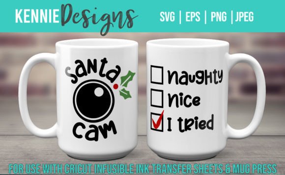 Download Funny Christmas Mug Template SVG Ink - Premium Resources
