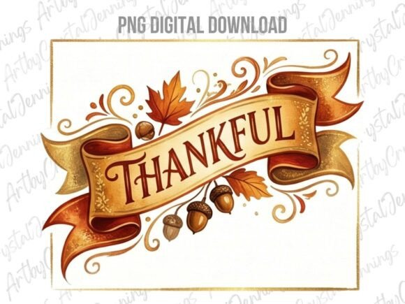 Download Thankful Watercolor Fall Clipart PNG - Png Collection