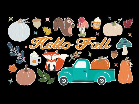 Download Autumn Stickers SVG - Autumn Collection