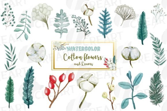 Download Cotton Bolls, Fir Branch Leafy Autumn. - Autumn Collection