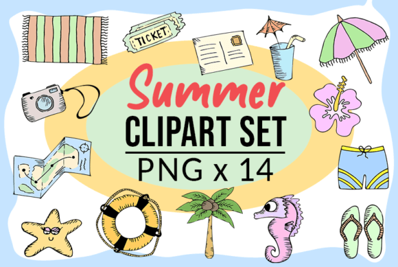 Download Summer Png Clipart Pack Holidays Vibes - Png Collection