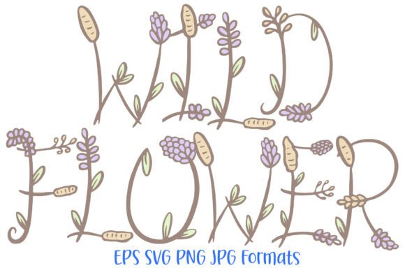 Download Wildflower PNG Font Floral Flowers SVG - Png Collection
