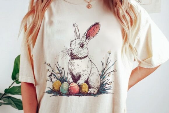 Download Easter Bunny with Eggs in Grass Png - Png Collection