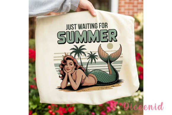 Download Retro Mermaid Summer Vibes PNG Clipart - Png Collection