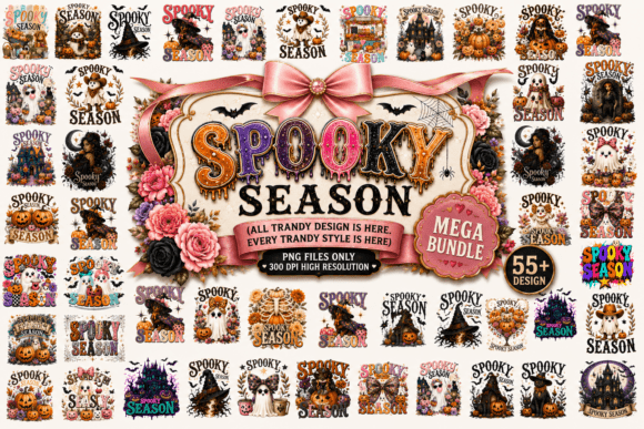Download Spooky Season BIG PNG Bundle, Trandy PNG - Png Collection