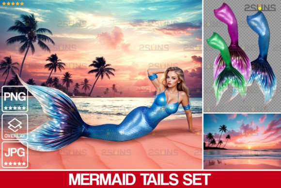 Download Mermaid Photoshop Overlays Png Backdrops - Png Collection