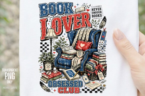 Download Book Lover Obsessed Club PNG - Png Collection